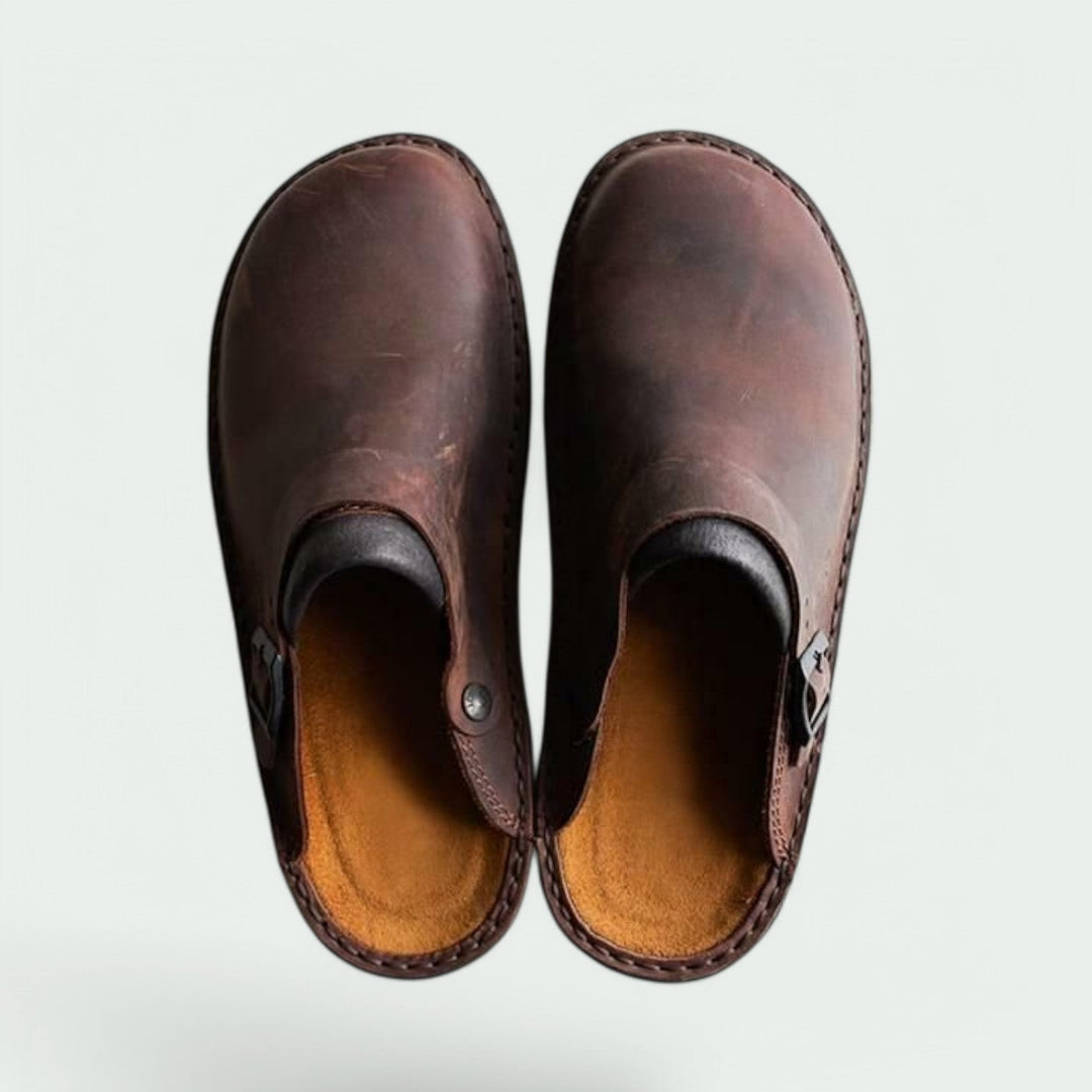 Mænds Sandaler Træ Materiale Komfortabel Design 4
