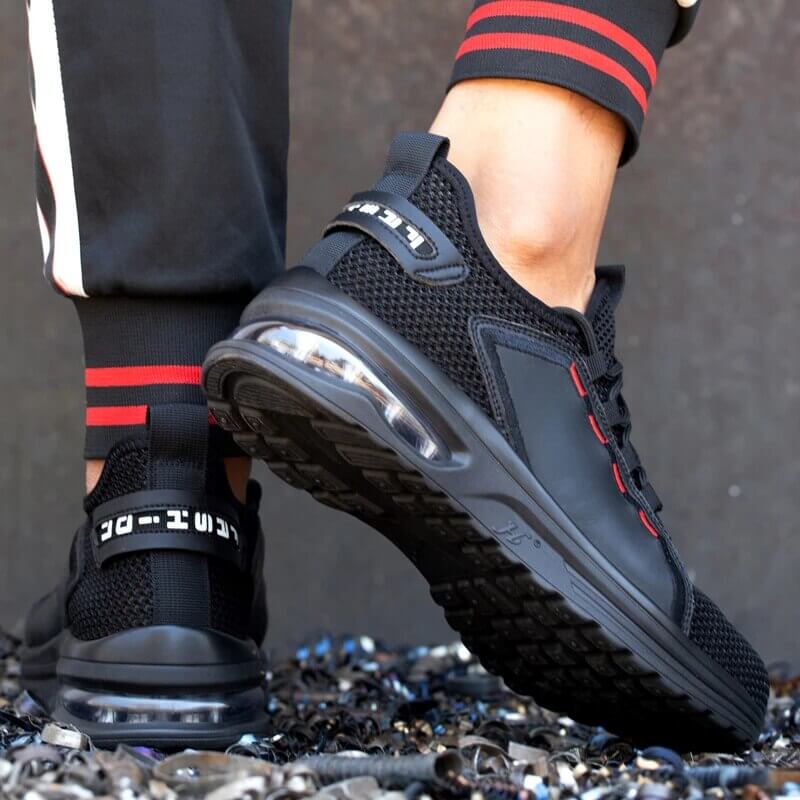 Mænds Sikkerhedssko med Ståltå og Skridsikker Ydersål 1