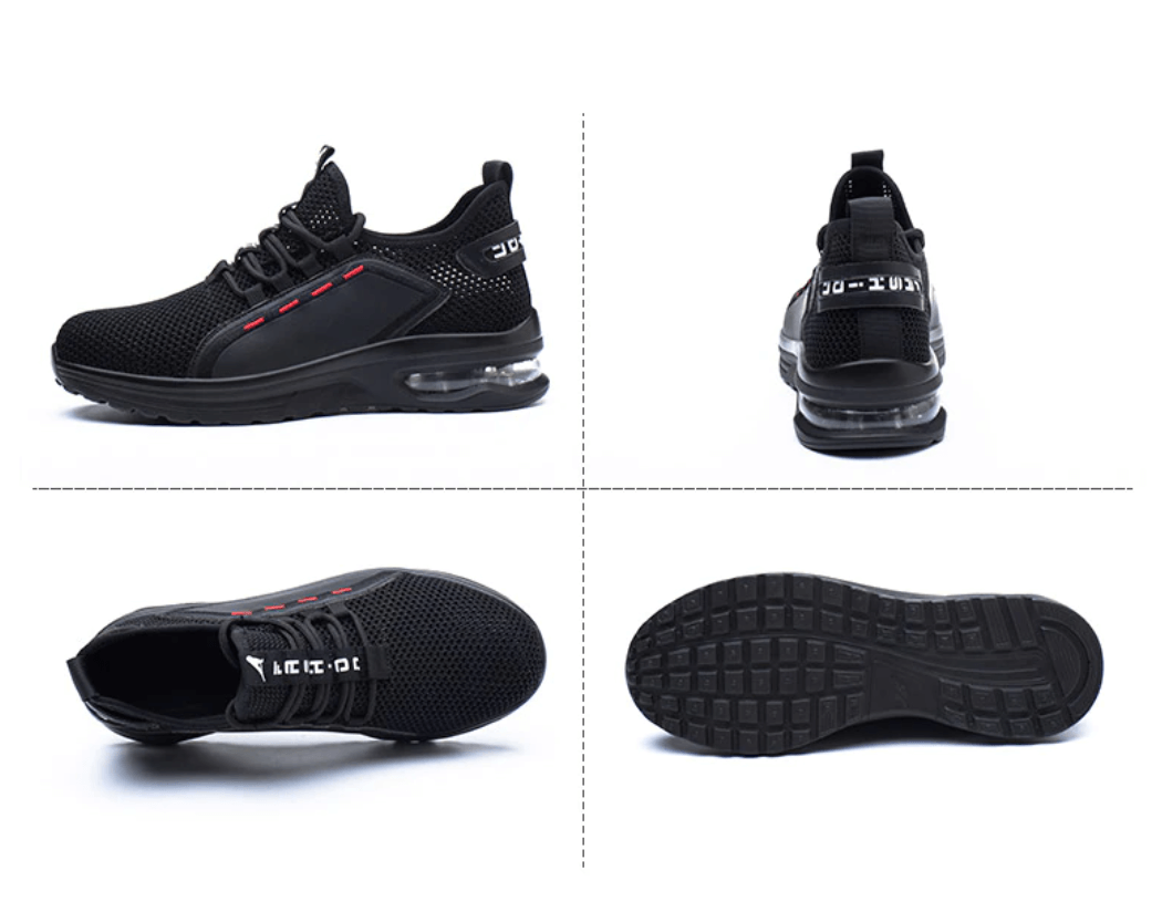 Mænds Sikkerhedssko med Ståltå og Skridsikker Ydersål 6