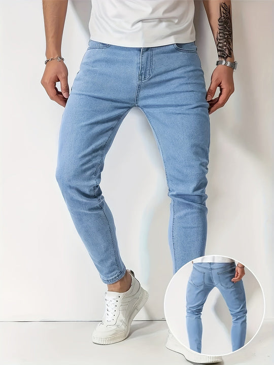 Mænds Slanke Fit Jeans Casual 6