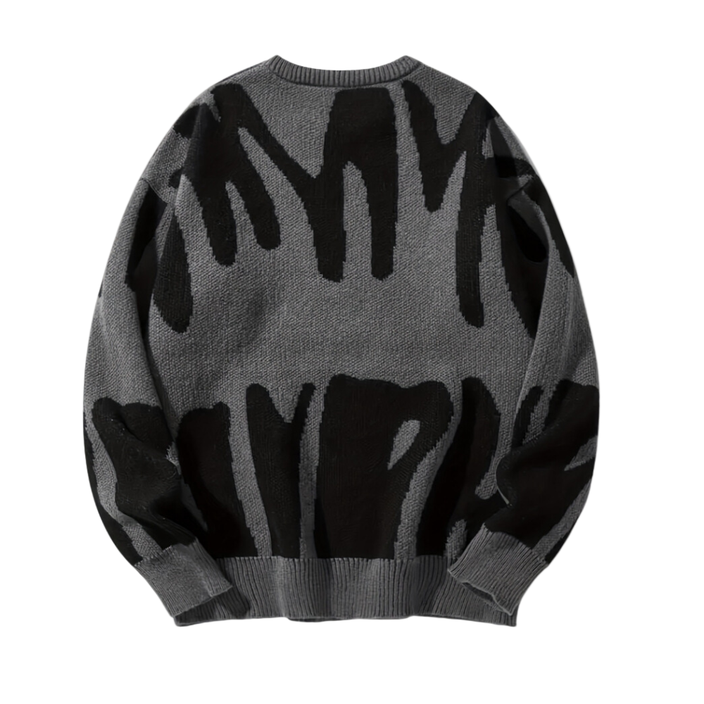 Mænds Strikket Sweater i Maskulin Stil 0