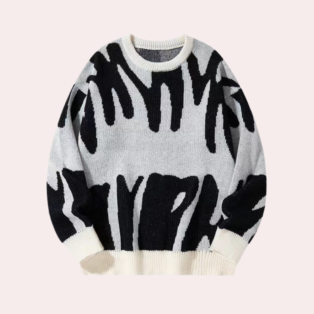 Mænds Strikket Sweater i Maskulin Stil 2