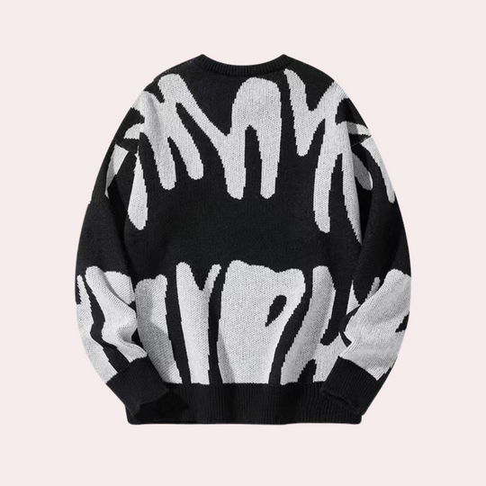 Mænds Strikket Sweater i Maskulin Stil 3