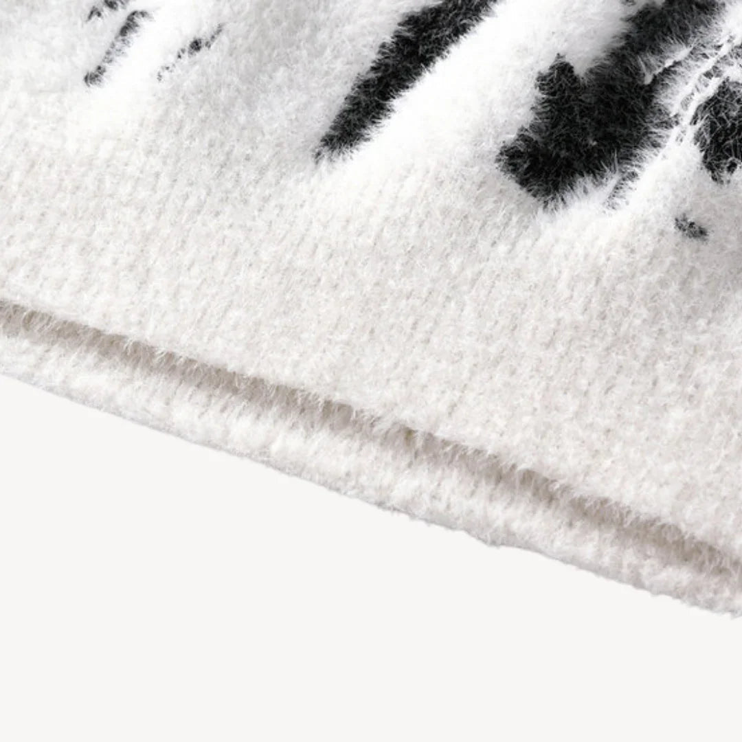 Mænds Striktrøje Med Fuzzy Design Casual Rund Hals 6