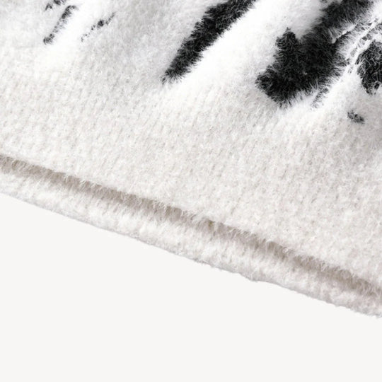 Mænds Striktrøje Med Fuzzy Design Casual Rund Hals 6