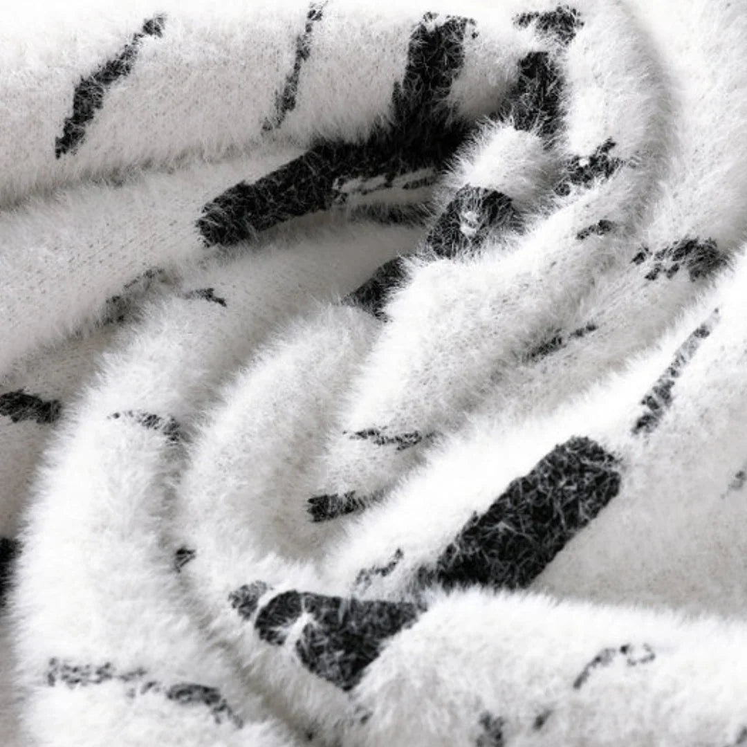 Mænds Striktrøje Med Fuzzy Design Casual Rund Hals 7