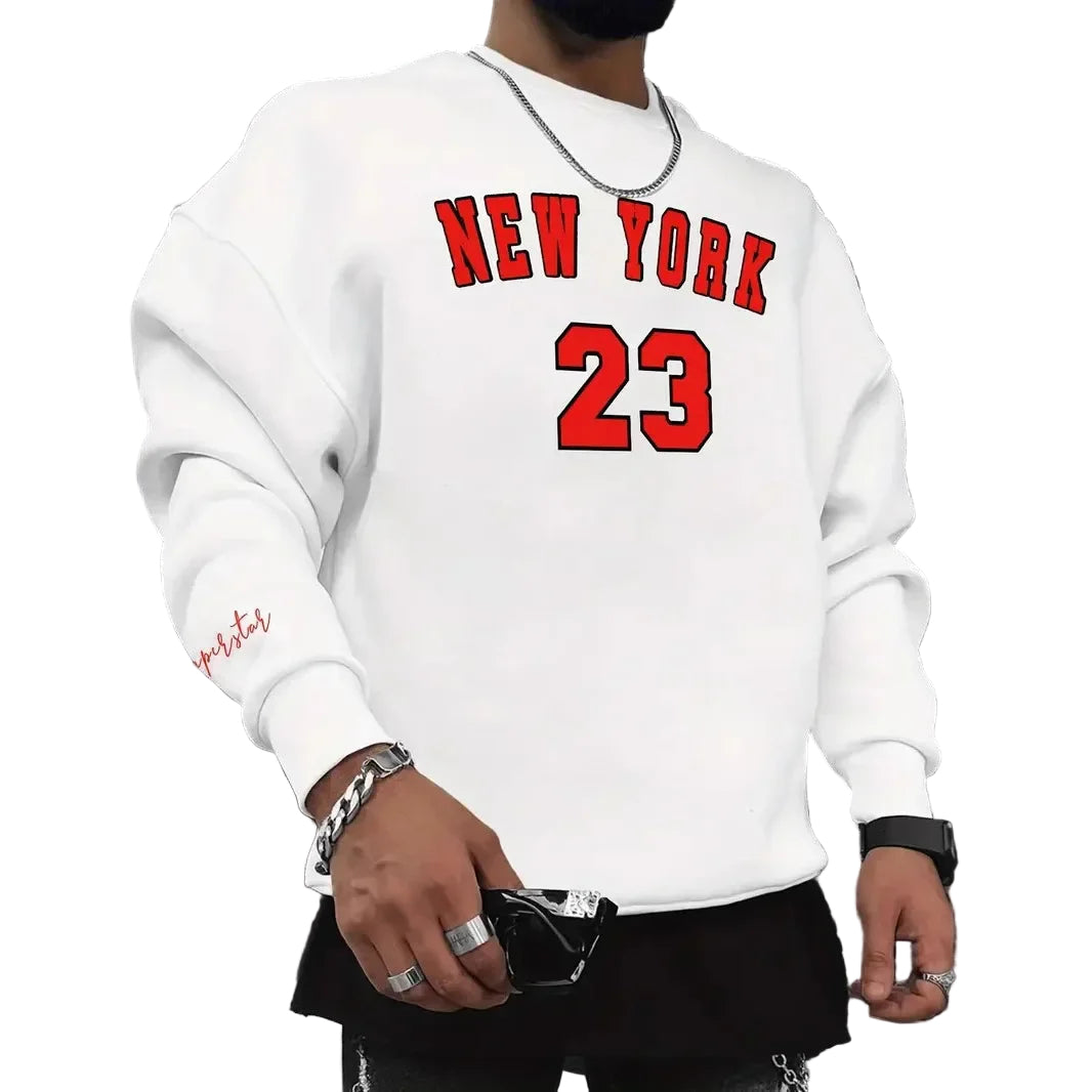 Mænds Sweatshirt med Print Casual Stil 0