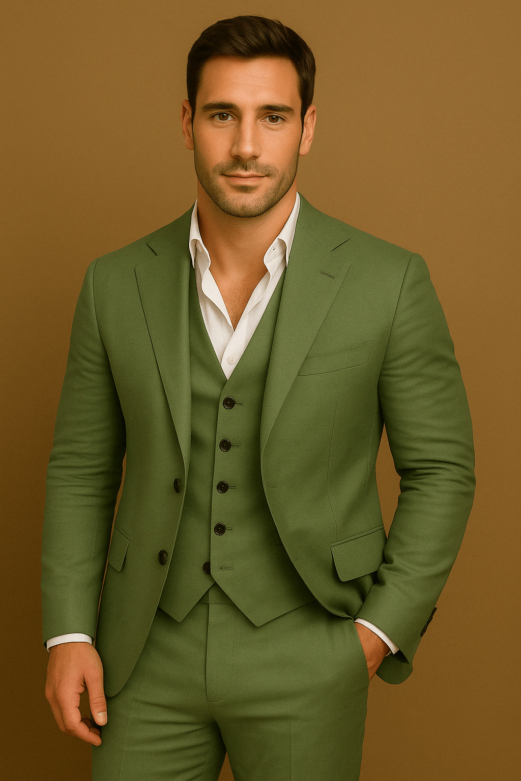 Mænds Tredelt Hørsæt til Bryllupper 10