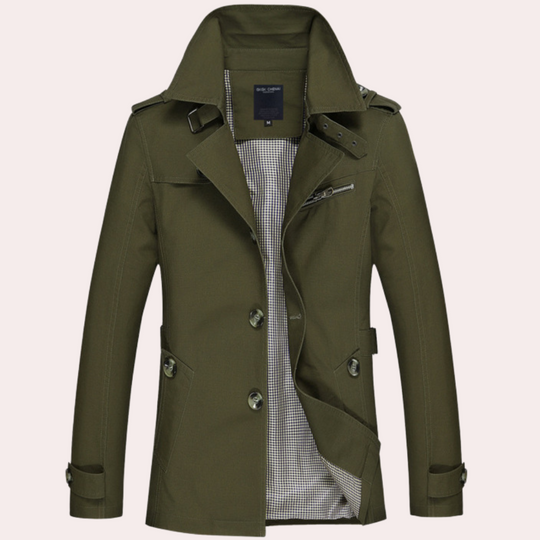 Mænds Trenchcoat i Tidløst Design 3