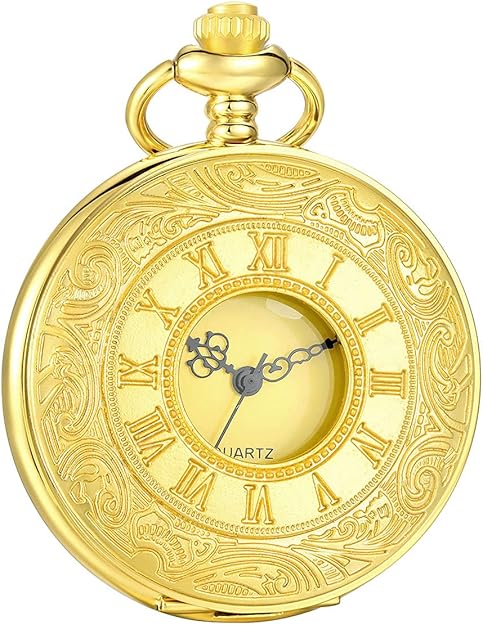 Mænds Vintage Lommeur Klassisk Design Med Romertal 7