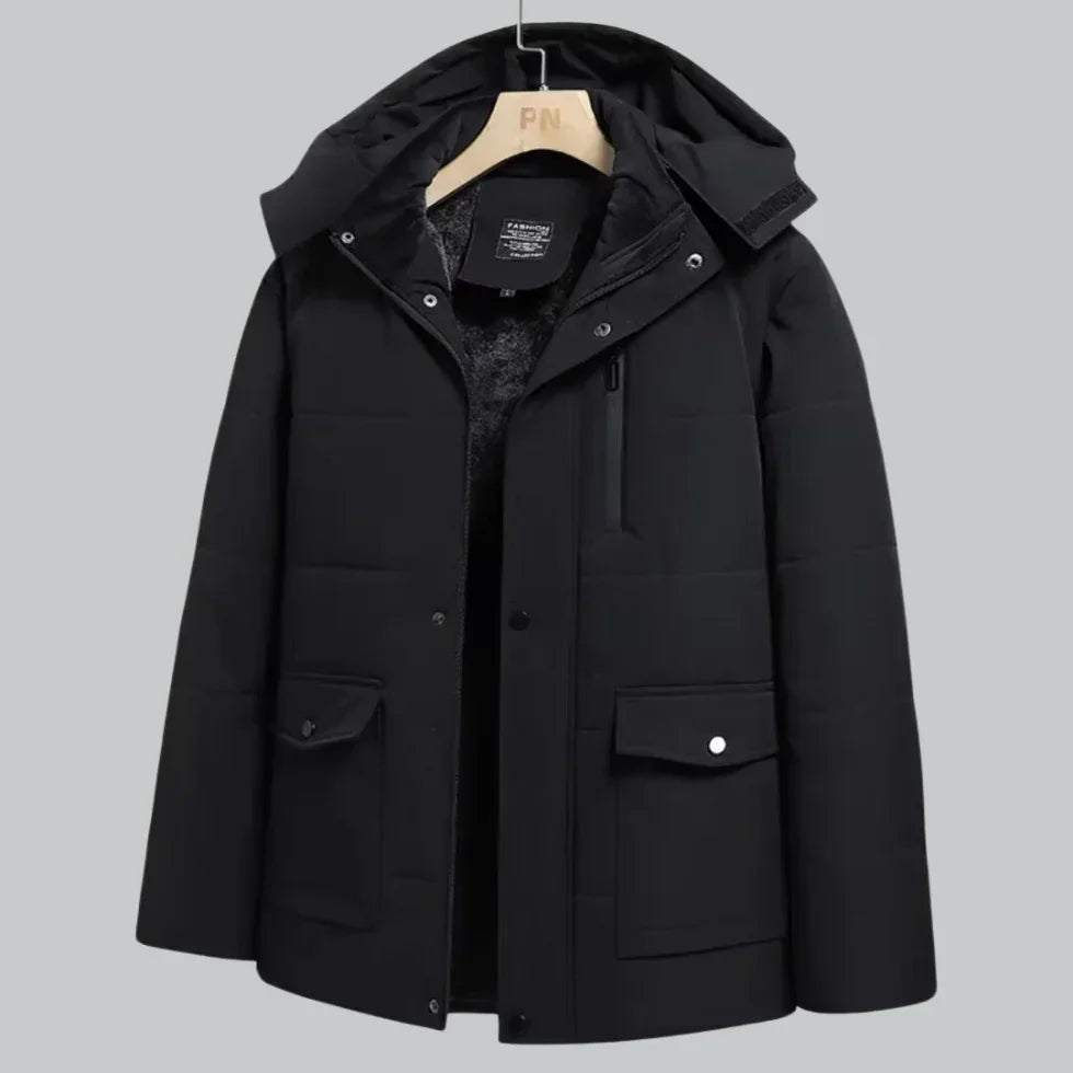 Mænds Vinterjakke Vandtæt Fleeceforet 3