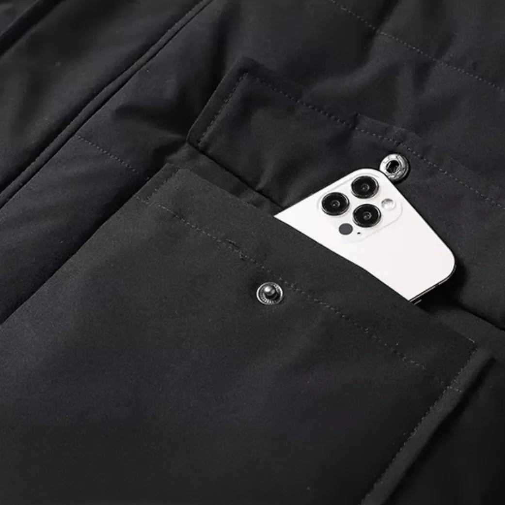 Mænds Vinterjakke Vandtæt Fleeceforet 7