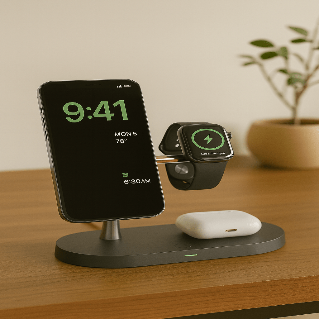 MagSafe 3-i-1 Oplader til iPhone, Apple Watch og AirPods 2