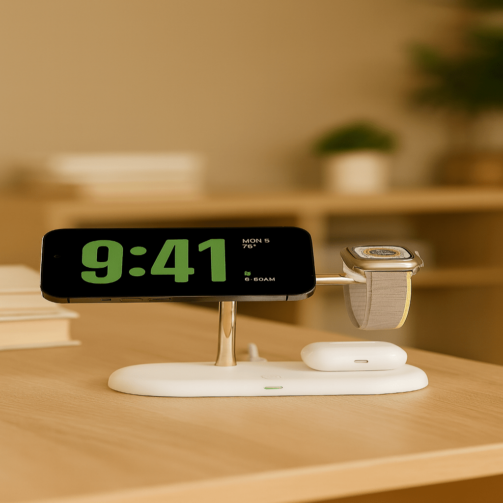 MagSafe 3-i-1 Oplader til iPhone, Apple Watch og AirPods 4