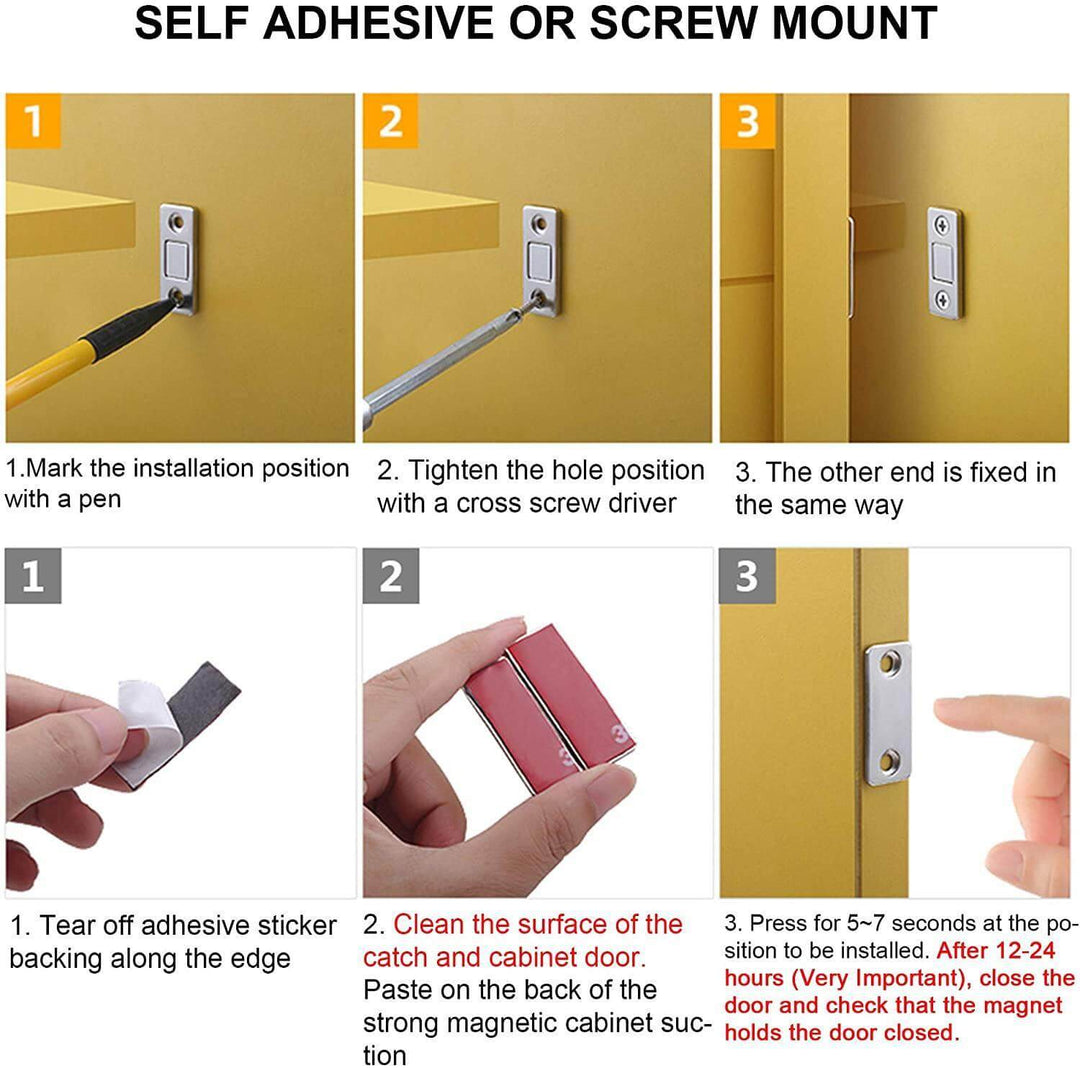 Magnetisk Dørgreb Indendørs Ultratyndt Design til Sikker Lukning 5