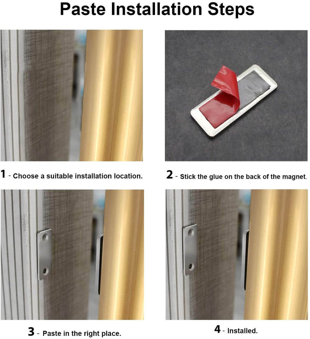 Magnetisk Dørgreb Indendørs Ultratyndt Design til Sikker Lukning 8