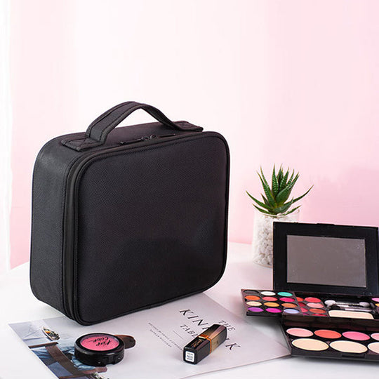 Makeup Opbevaringsboks med Justerbare Rum 5