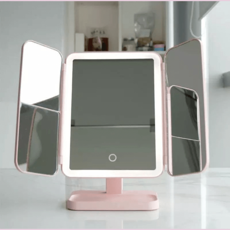 Makeup Spejl med LED-belysning i 3 Farver 1