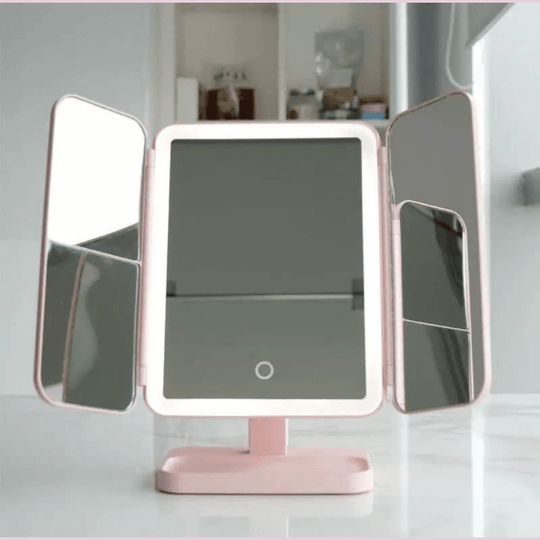 Makeup Spejl med LED-belysning i 3 Farver 1
