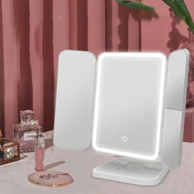 Makeup Spejl med LED-belysning i 3 Farver 4