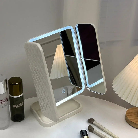 Makeup Spejl med LED-belysning i 3 Farver 5