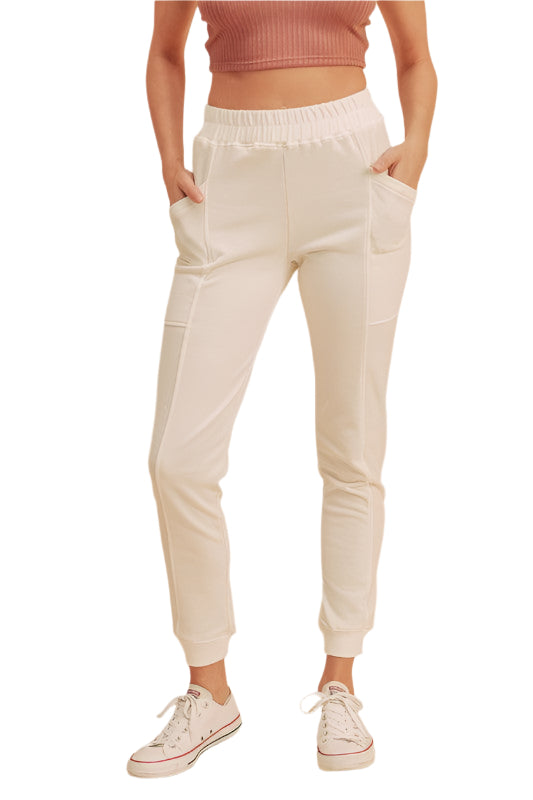 Mand Joggingbukser Tapered med Patch-lommer i Bomuld og Polyester 0