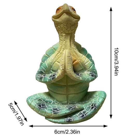 Meditativ Havskildpadde Statue til Indretning 0