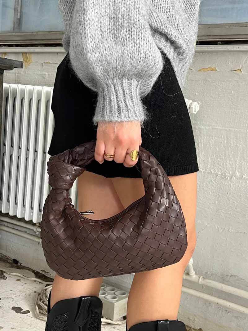 Mini Håndtaske Vævet Stil 6