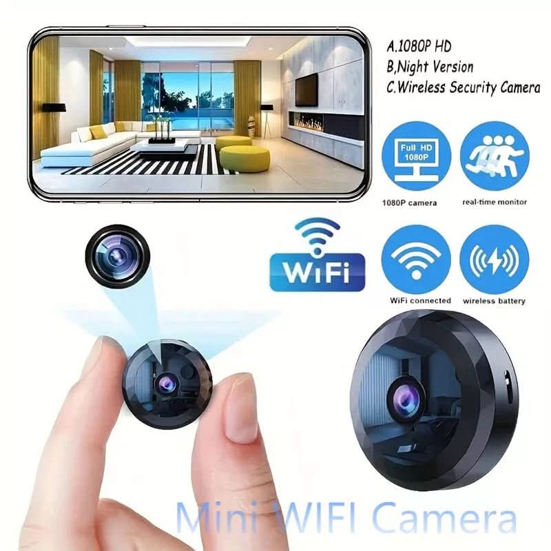 Mini Kamera WiFi til Diskret Overvågning med 1080P HD Opløsning 0