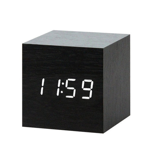 Minimalistisk Digital Vækkeur med Stemmebetjening Plast LED Display 15