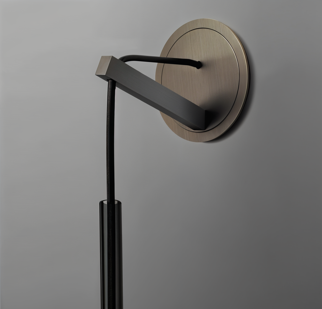 Minimalistisk Væglampe med Røget Glas 3