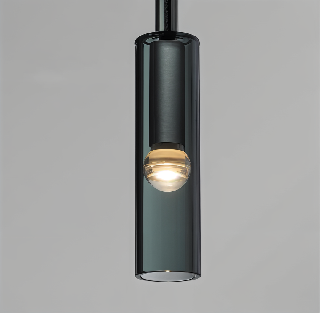 Minimalistisk Væglampe med Røget Glas 4
