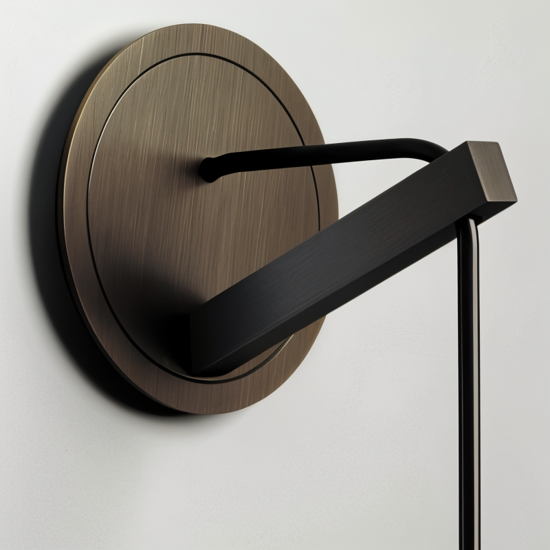 Minimalistisk Væglampe med Røget Glas 6
