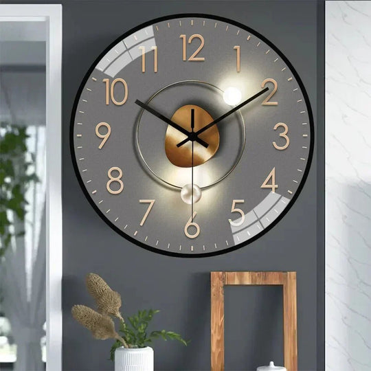 Minimalistisk Vægur Lydløs Kvartsværk til Moderne Indretning 3