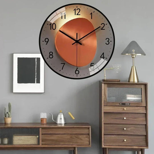 Minimalistisk Vægur Lydløs Kvartsværk til Moderne Indretning 4