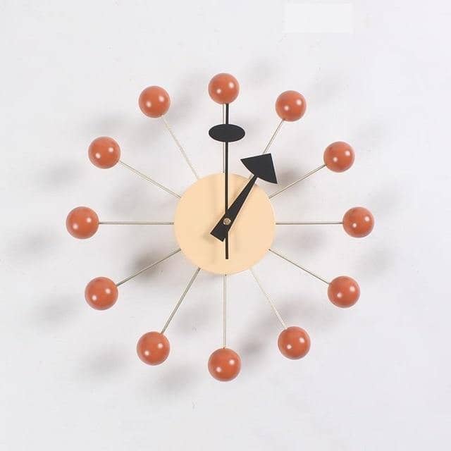 Minimalistisk Vægur i 3D Kugle Design 5