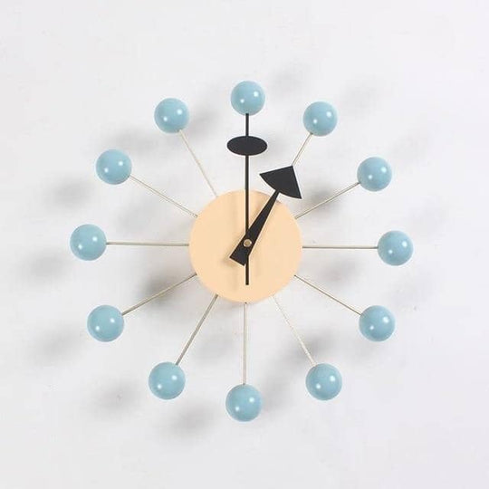 Minimalistisk Vægur i 3D Kugle Design 6