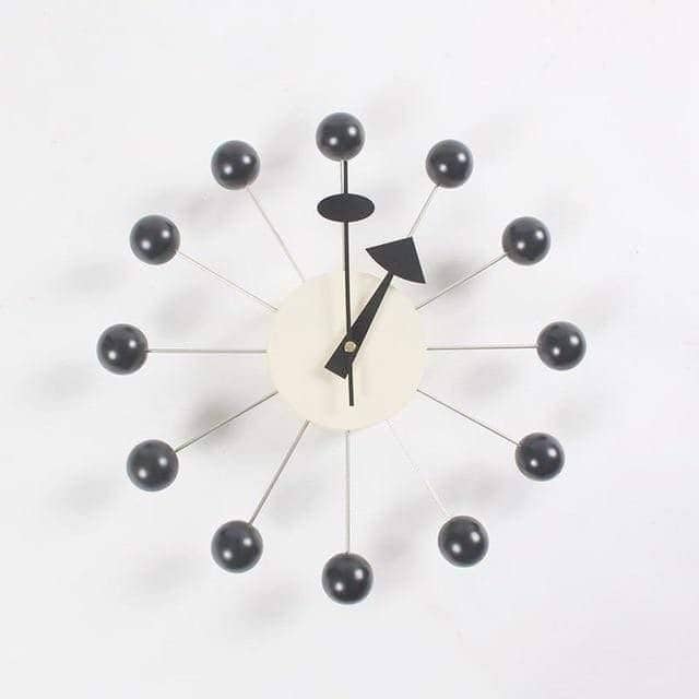 Minimalistisk Vægur i 3D Kugle Design 8