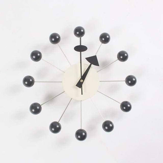 Minimalistisk Vægur i 3D Kugle Design 8