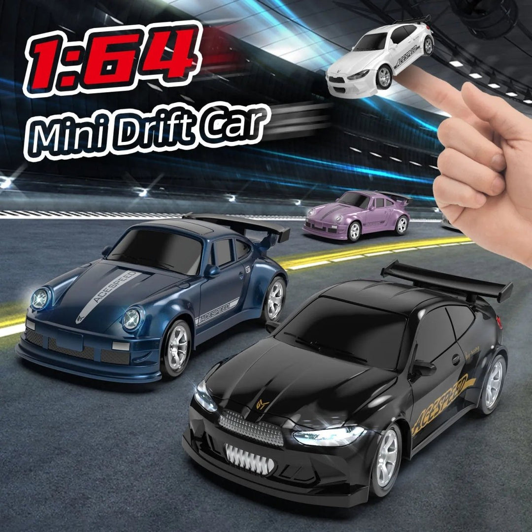 Miniracerbil 1:64 med 2,4 GHz fjernbetjening 4