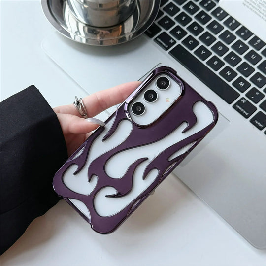Mobilcover 3D Flammemønster til Samsung Galaxy - Stødsikkert Design 10