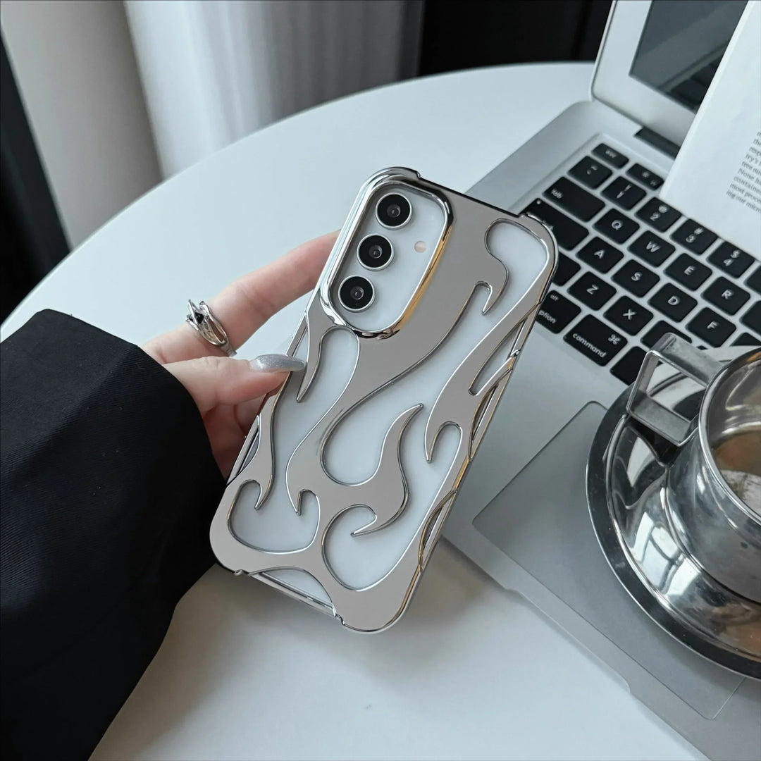 Mobilcover 3D Flammemønster til Samsung Galaxy - Stødsikkert Design 11