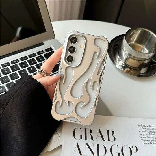 Mobilcover 3D Flammemønster til Samsung Galaxy - Stødsikkert Design 4