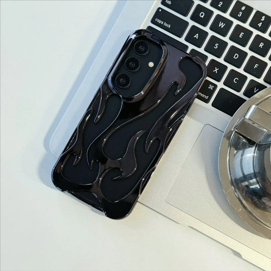 Mobilcover 3D Flammemønster til Samsung Galaxy - Stødsikkert Design 9