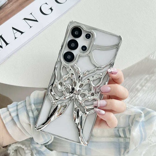 Mobilcover til Samsung Galaxy S24 S25 Ultra med 3D Butterfly Design 1