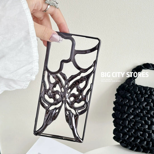 Mobilcover til Samsung Galaxy S24 S25 Ultra med 3D Butterfly Design 7
