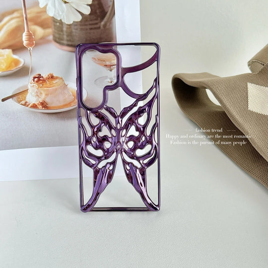Mobilcover til Samsung Galaxy S24 S25 Ultra med 3D Butterfly Design 9