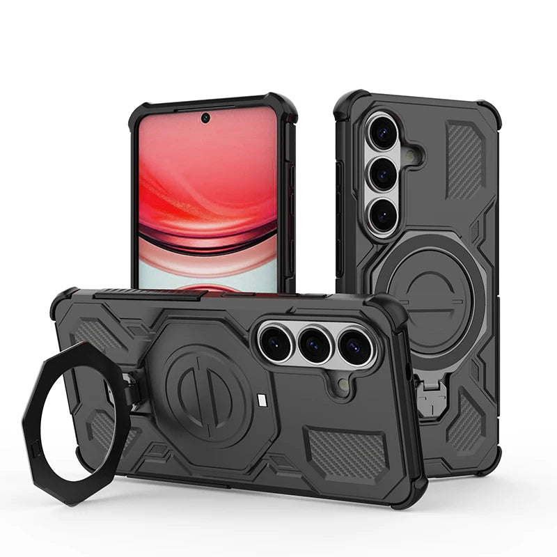 Mobilcover til Samsung Galaxy med Ring Holder - Robust Beskyttelse og Praktisk Design 1