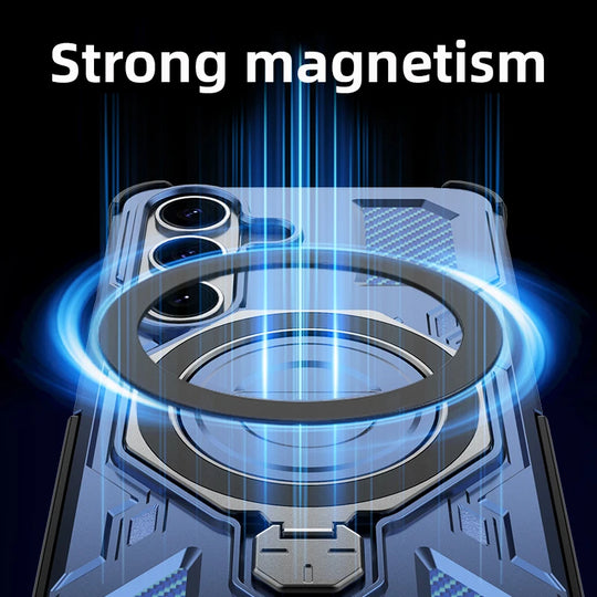 Mobilcover til Samsung Galaxy med Ring Holder - Robust Beskyttelse og Praktisk Design 2