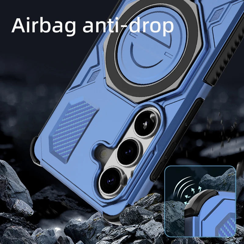 Mobilcover til Samsung Galaxy med Ring Holder - Robust Beskyttelse og Praktisk Design 3